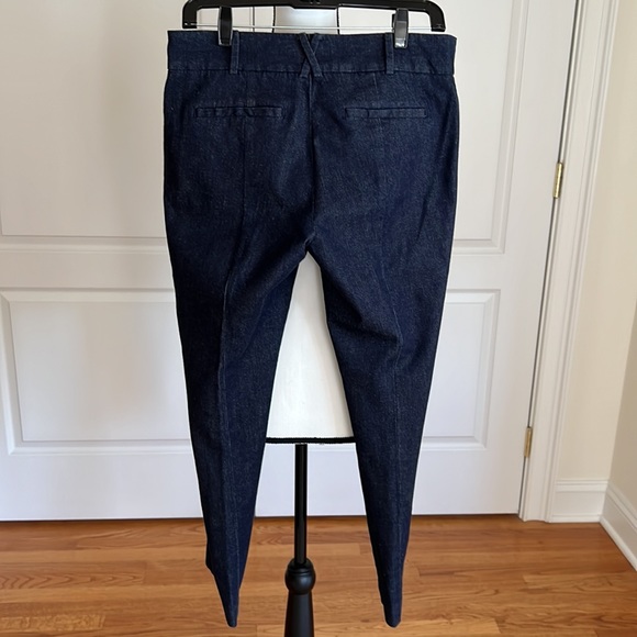 Anthropologie slim straight leg dark denim pant. Clean front. New w/o tags - Picture 7 of 9